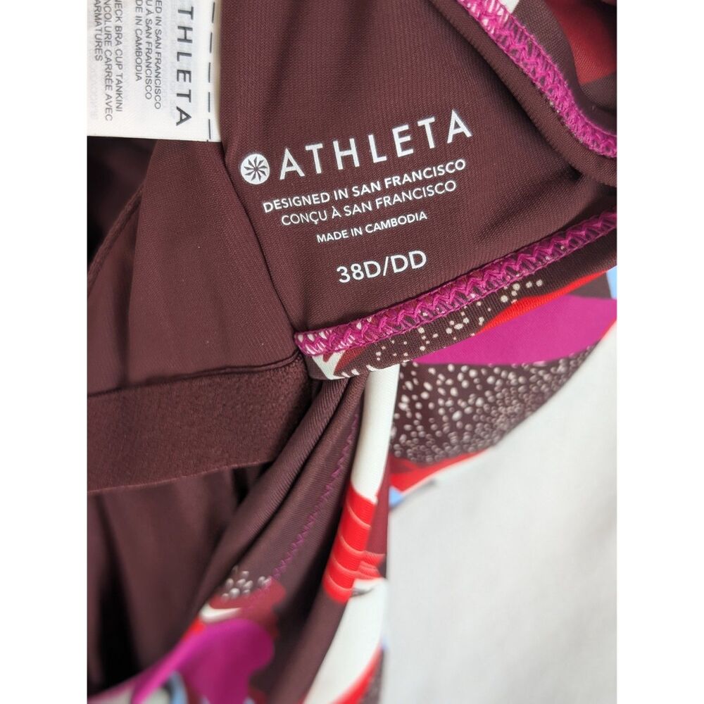 Athleta Square Neck Bra Cup Tankini Women's Size 38 D/DD NWT - Picture 11 of 12